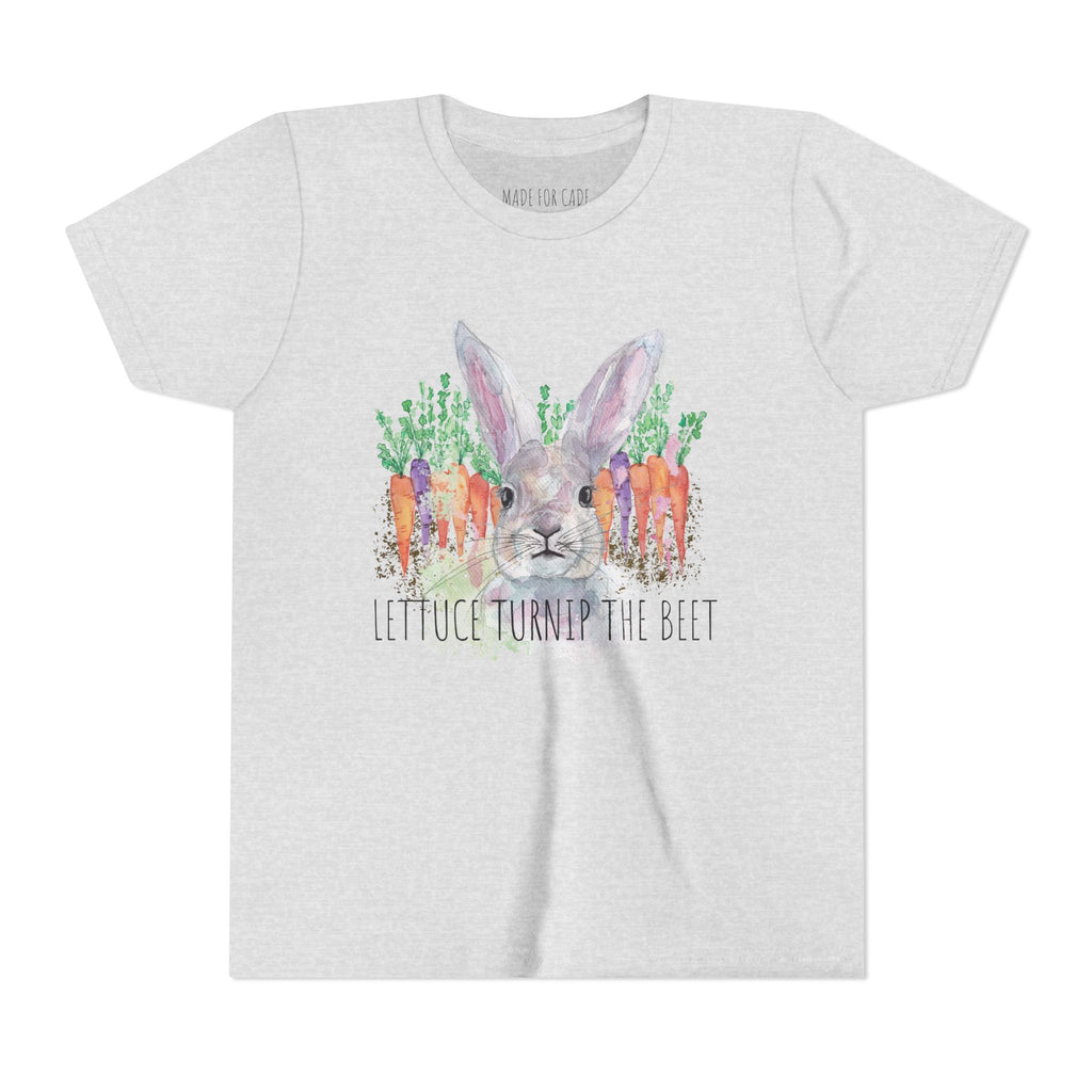 Kids' Fun Rabbit Tee - 'Lettuce Turnip the Beet' Funny Graphic T-Shirt