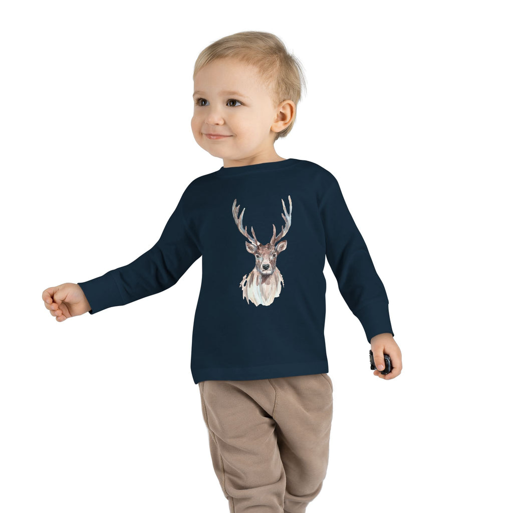 Whimsical Forest Friends Toddler Long Sleeve Tee, Cute Kids Shirt, Toddler Graphic Tee, Gift for Little Ones, Animal Lover Shirt