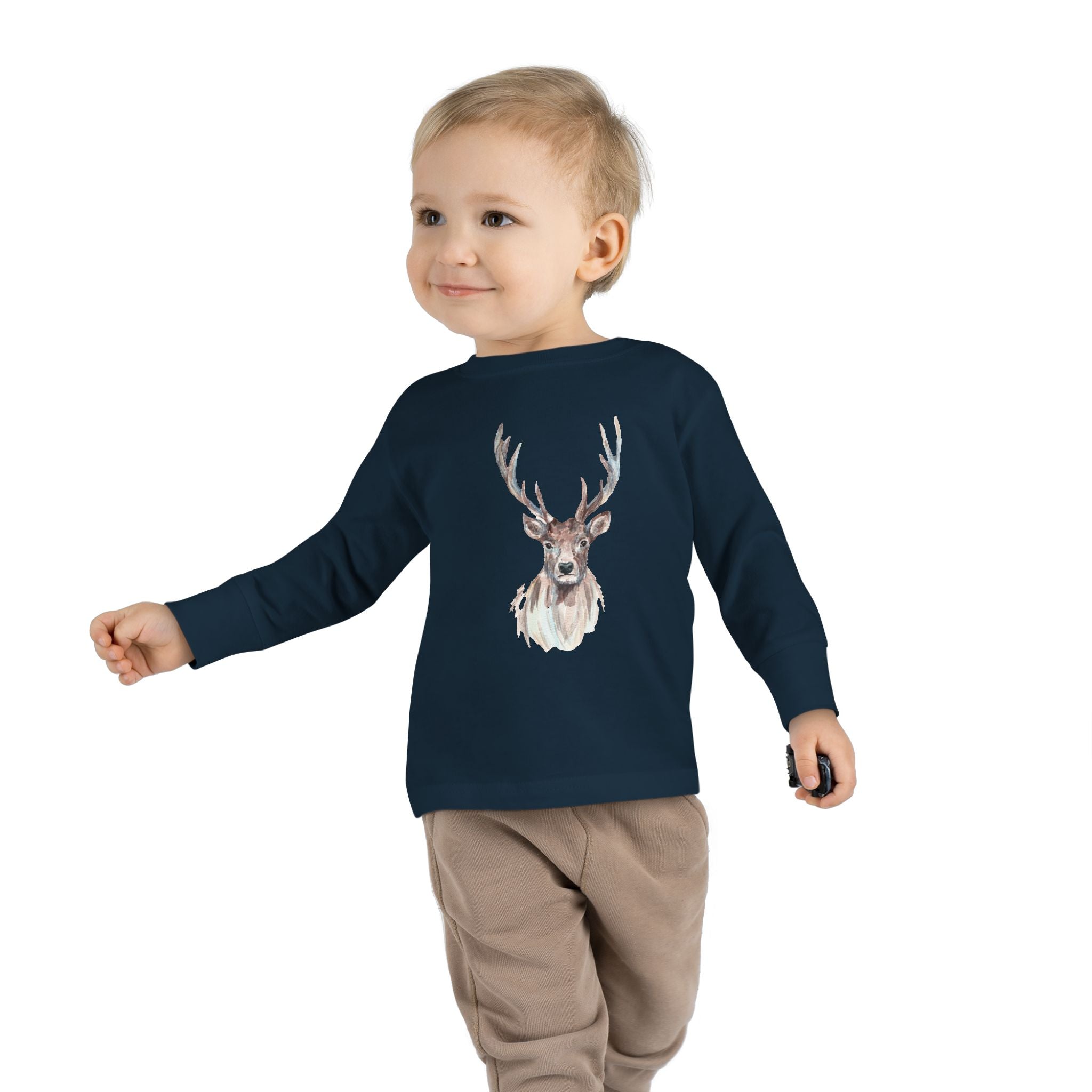 Whimsical Forest Friends Toddler Long Sleeve Tee, Cute Kids Shirt, Toddler Graphic Tee, Gift for Little Ones, Animal Lover Shirt