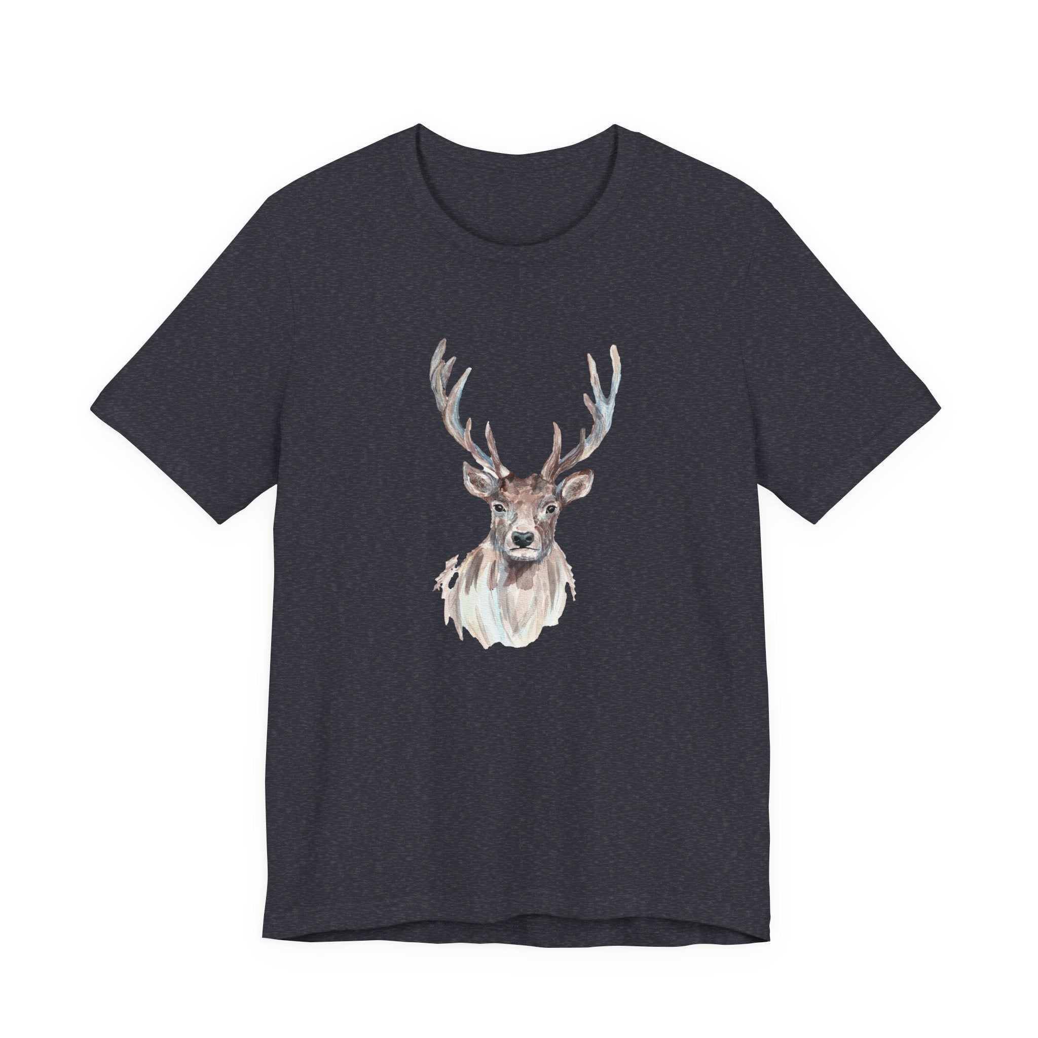 Forest Whimsy Elk Tee, Nature Lover Unisex Shirt, Wildlife Graphic Tee, Perfect Gift for Adventurers, Eco-Friendly Cotton Tee