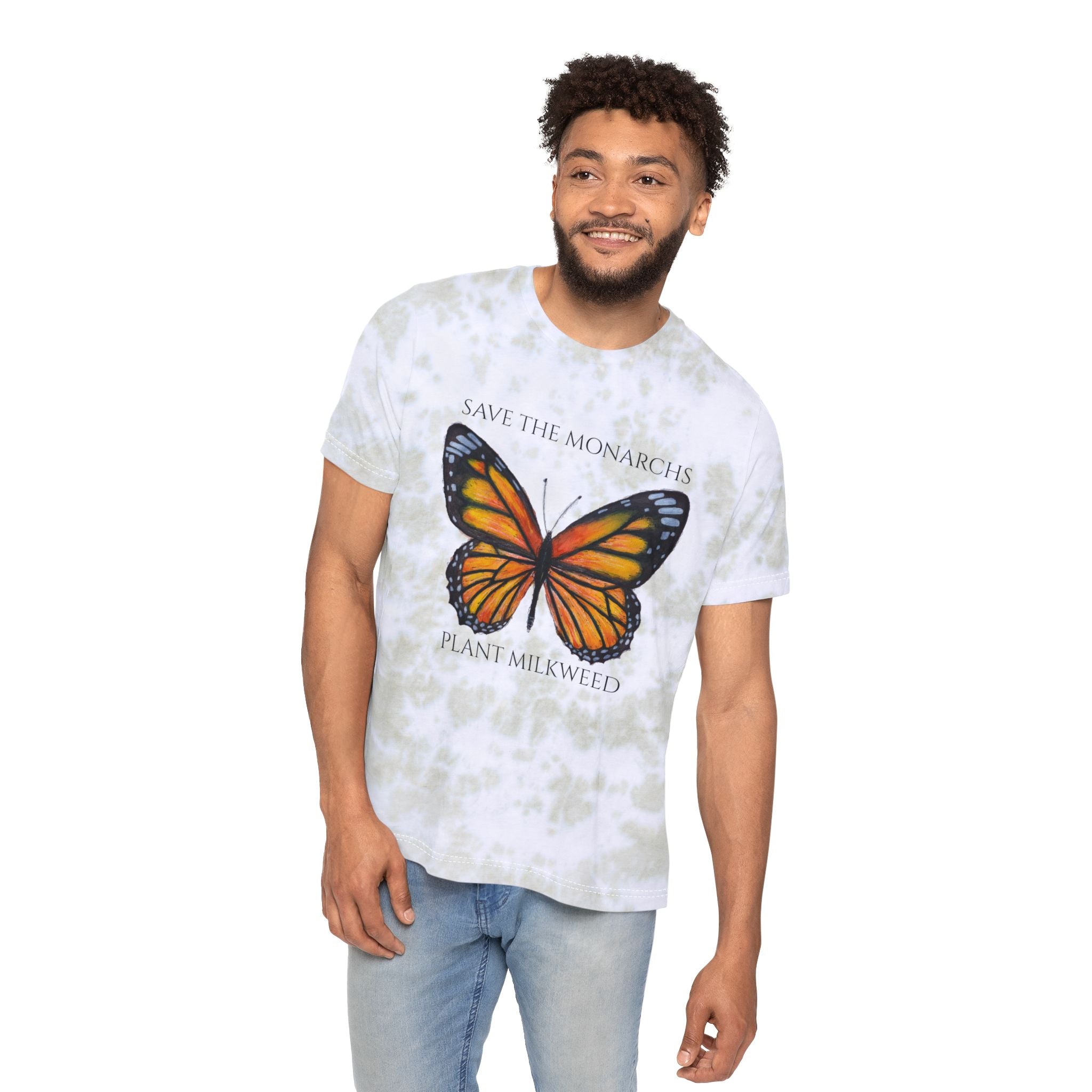 Monarch Butterfly Tie-Dyed Unisex T-Shirt