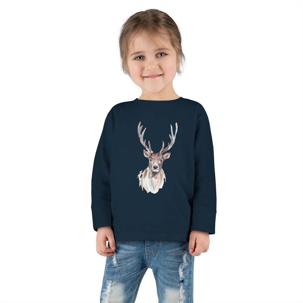 Whimsical Forest Friends Toddler Long Sleeve Tee, Cute Kids Shirt, Toddler Graphic Tee, Gift for Little Ones, Animal Lover Shirt
