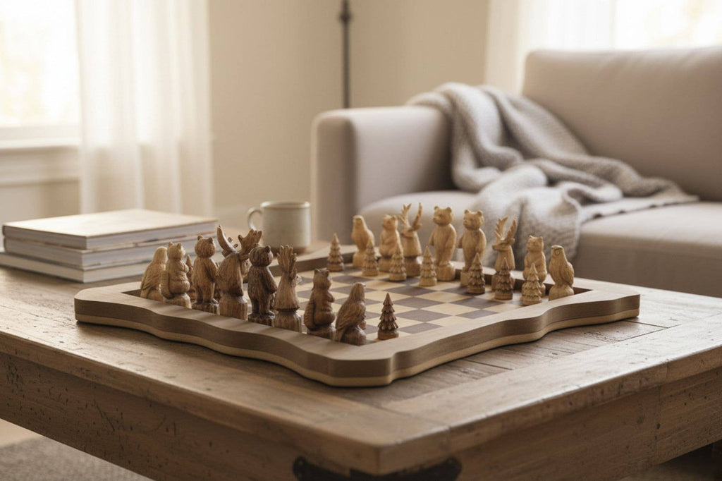 FOREST CROWD CHESSBOARD 15.3"X15.3"X2