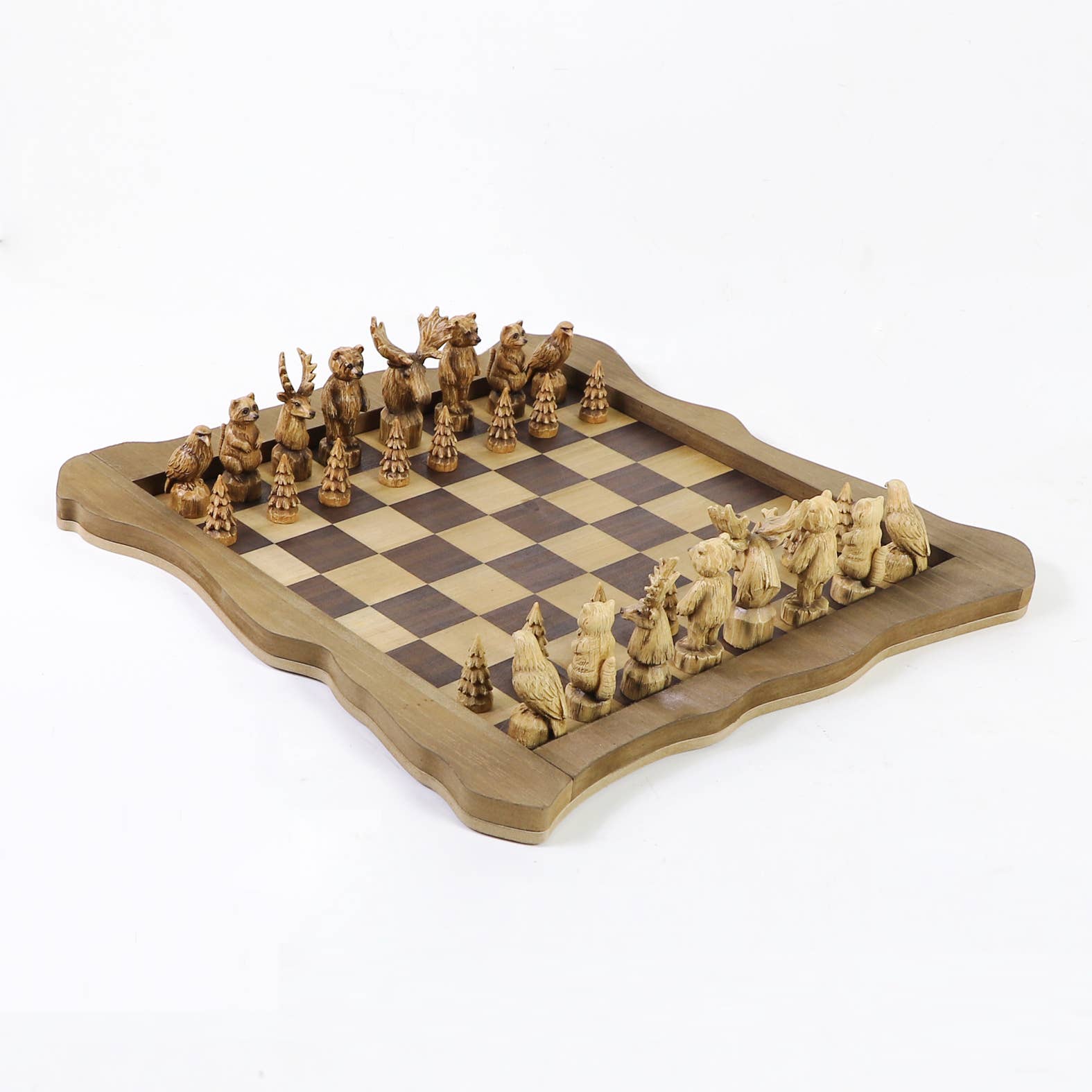 FOREST CROWD CHESSBOARD 15.3"X15.3"X2