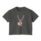 Elk Drinking a Beer - Women's Boxy Tee