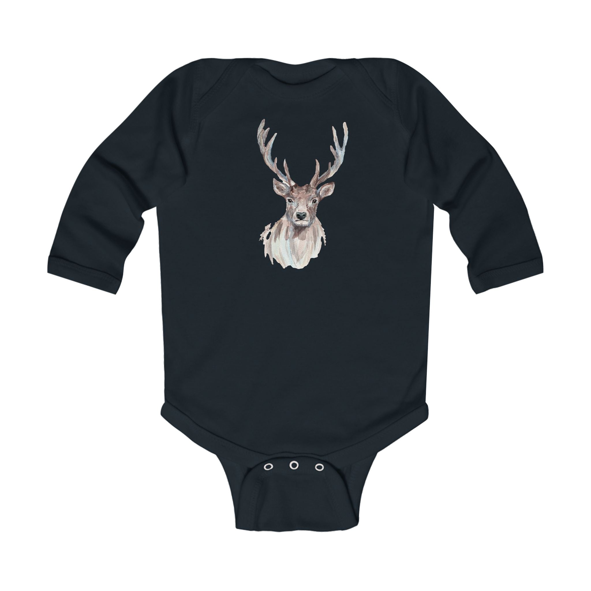 Elk Graphic Baby Bodysuit, Cozy Infant Outfit, Perfect Gift for Baby Showers, Holidays, Nature Lovers, Newborn Clothes