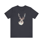 Forest Whimsy Elk Tee, Nature Lover Unisex Shirt, Wildlife Graphic Tee, Perfect Gift for Adventurers, Eco-Friendly Cotton Tee