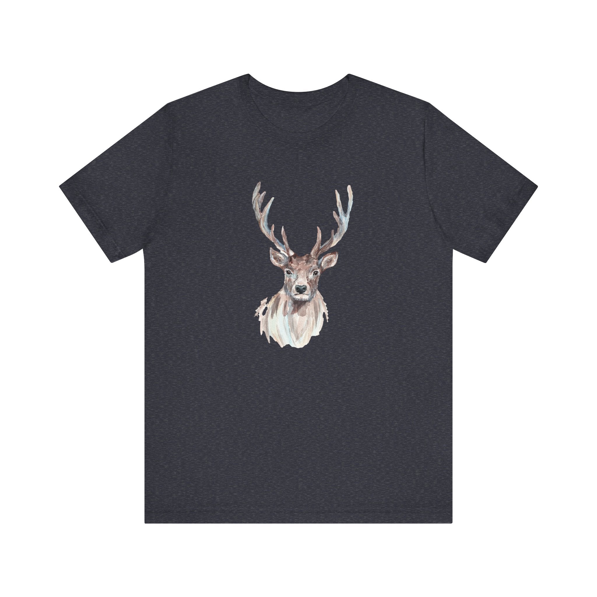 Forest Whimsy Elk Tee, Nature Lover Unisex Shirt, Wildlife Graphic Tee, Perfect Gift for Adventurers, Eco-Friendly Cotton Tee
