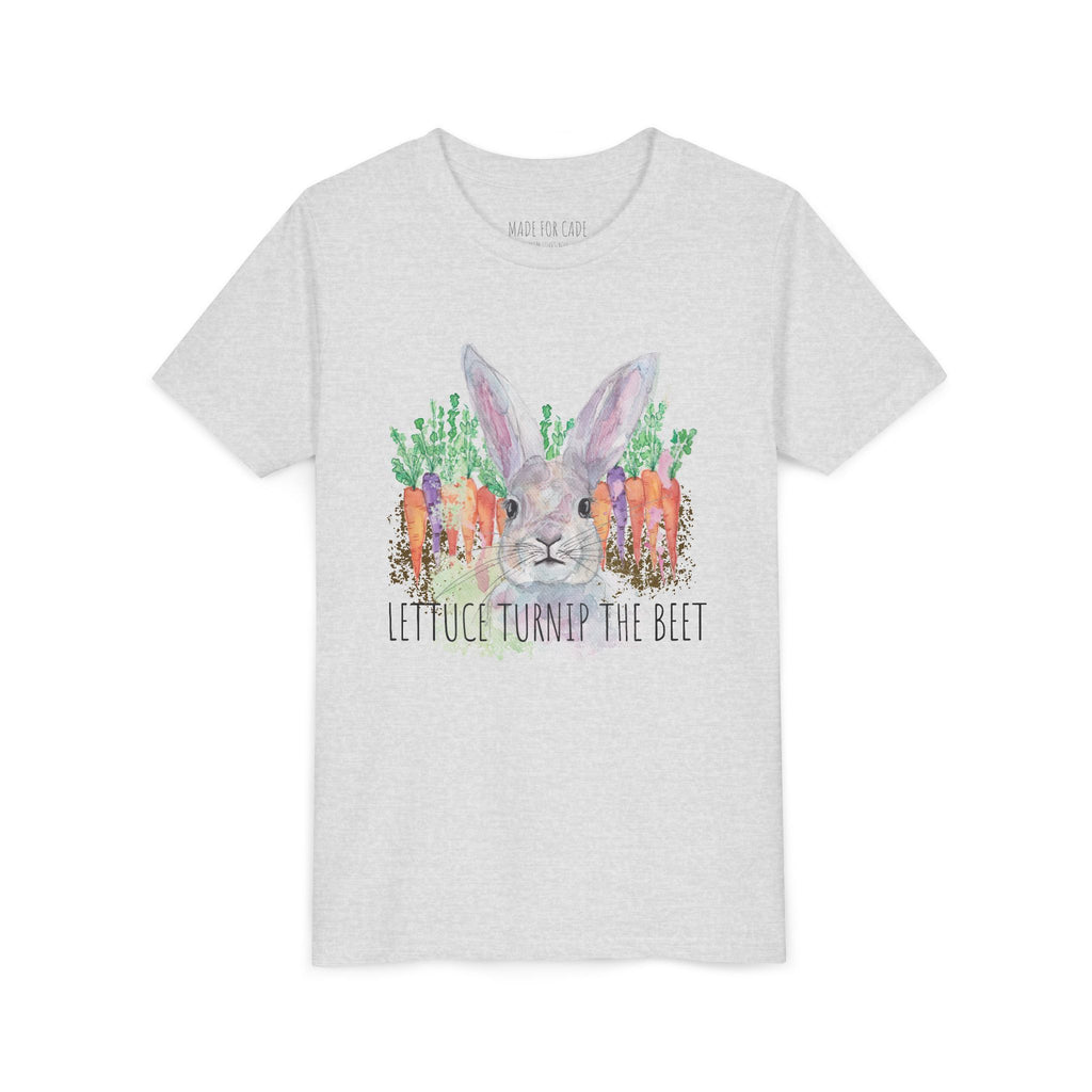 Kids' Fun Rabbit Tee - 'Lettuce Turnip the Beet' Funny Graphic T-Shirt