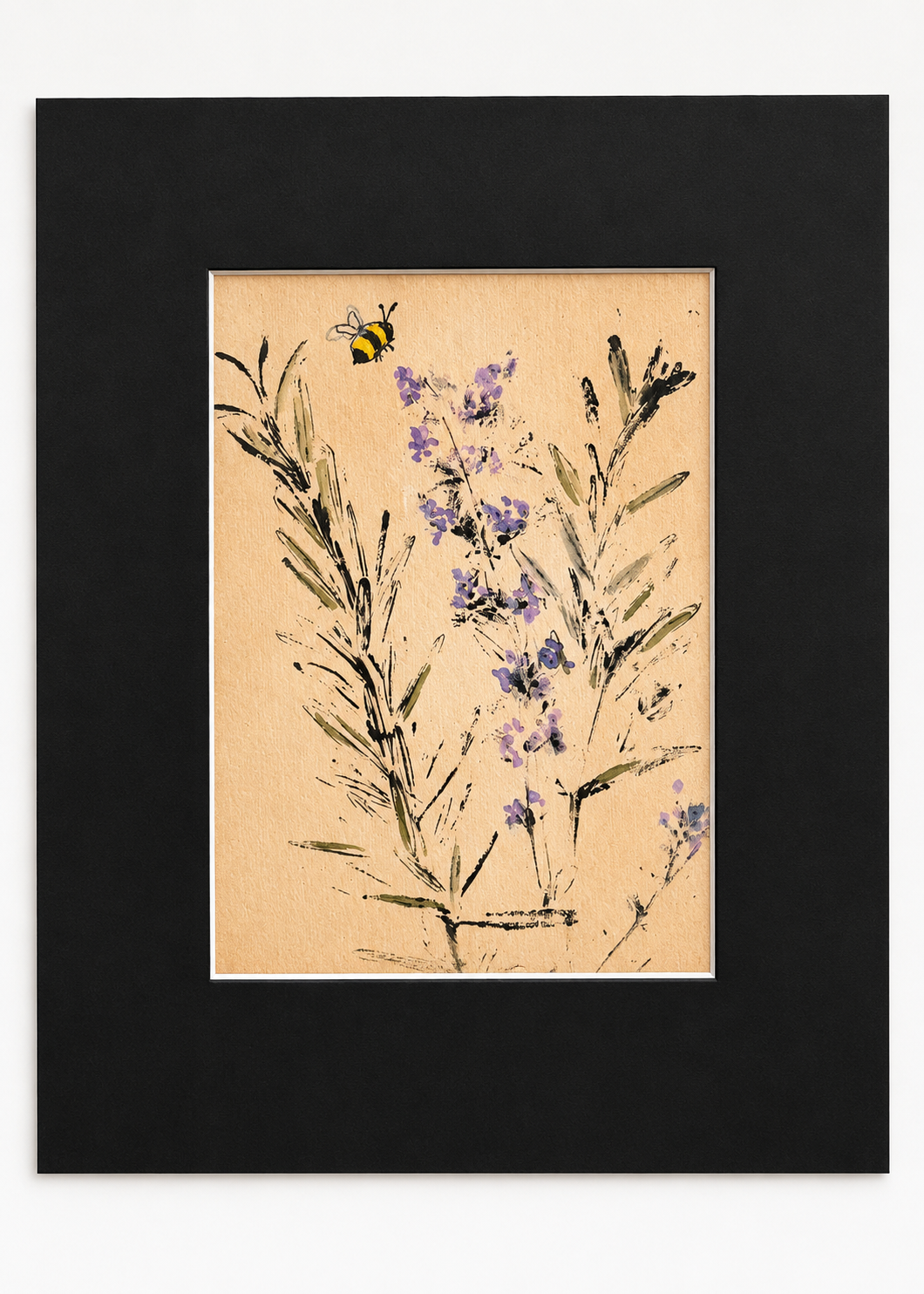 Bees, Rosemary &amp; Wildflowers — 5×7 Art Prints