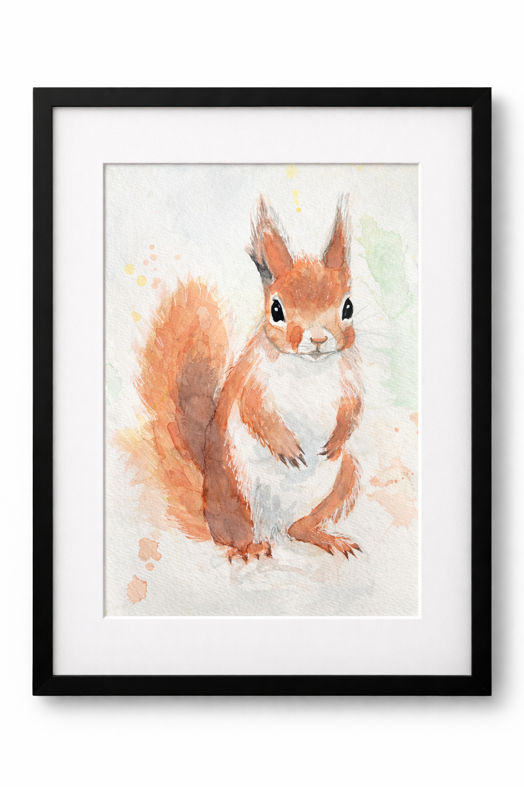 Quiet Moment — Original Watercolor Squirrel