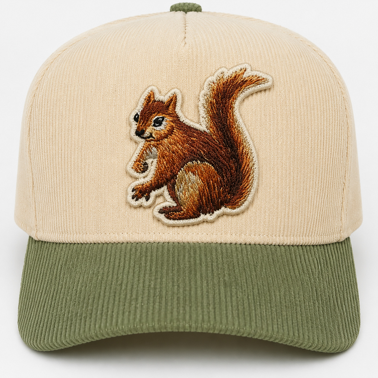 Squirrel Around Corduroy Hat