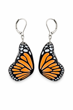 Monarch Wing Earrings — Wearable Art