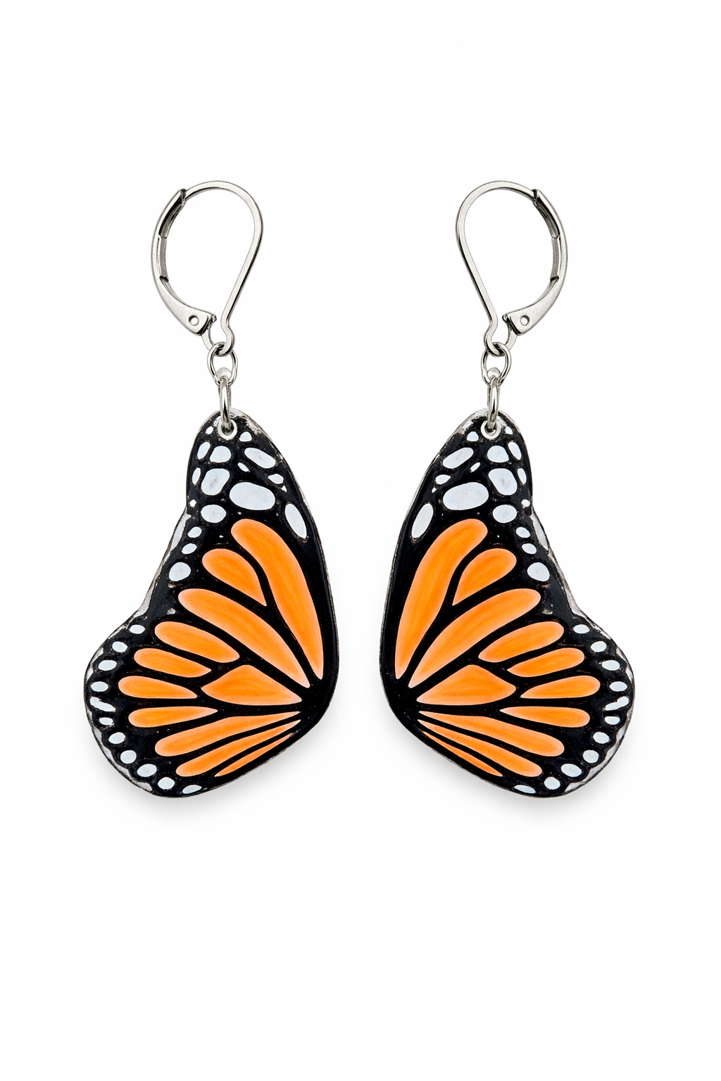 Monarch Wing Earrings — Wearable Art
