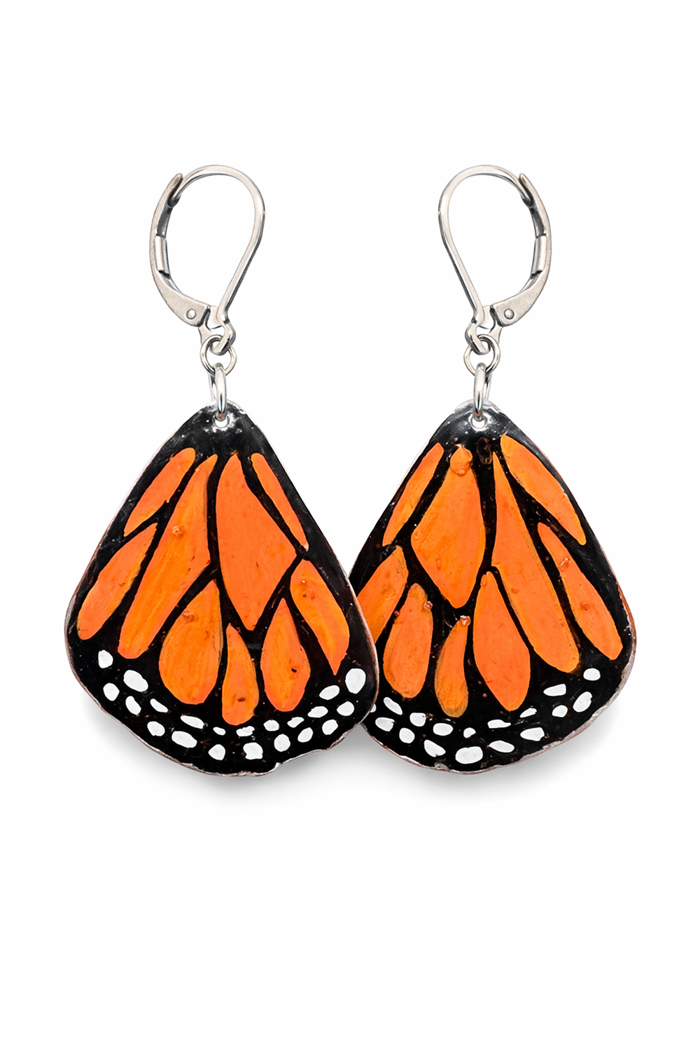 Monarch Wing Earrings — Wearable Art