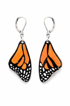 Monarch Wing Earrings — Wearable Art