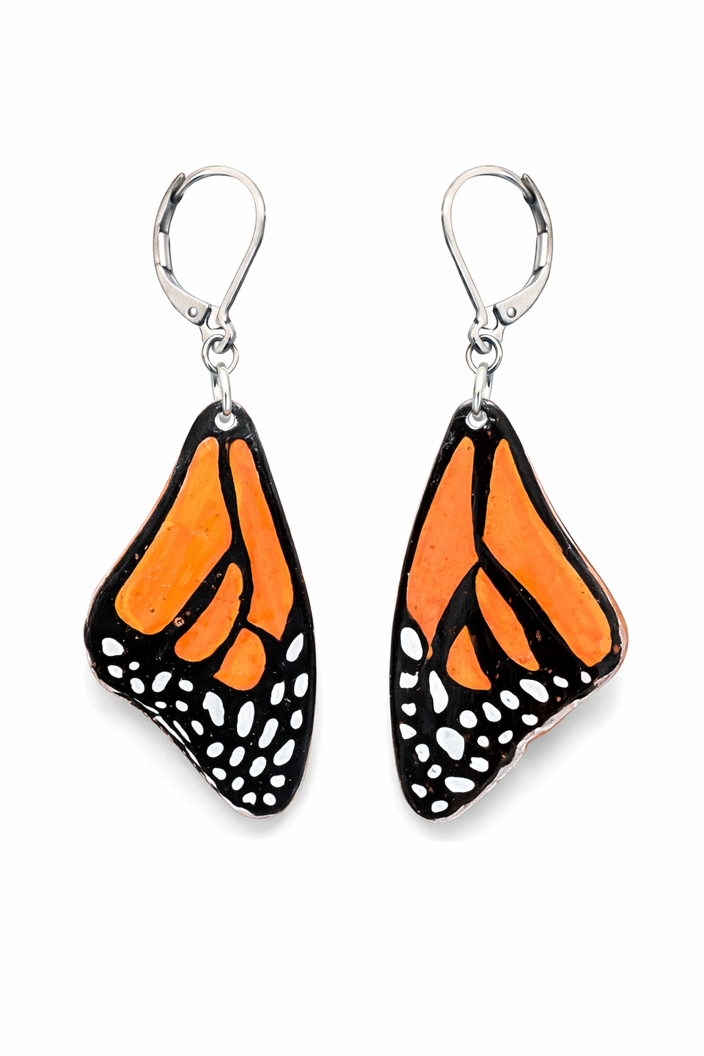 Monarch Wing Earrings — Wearable Art
