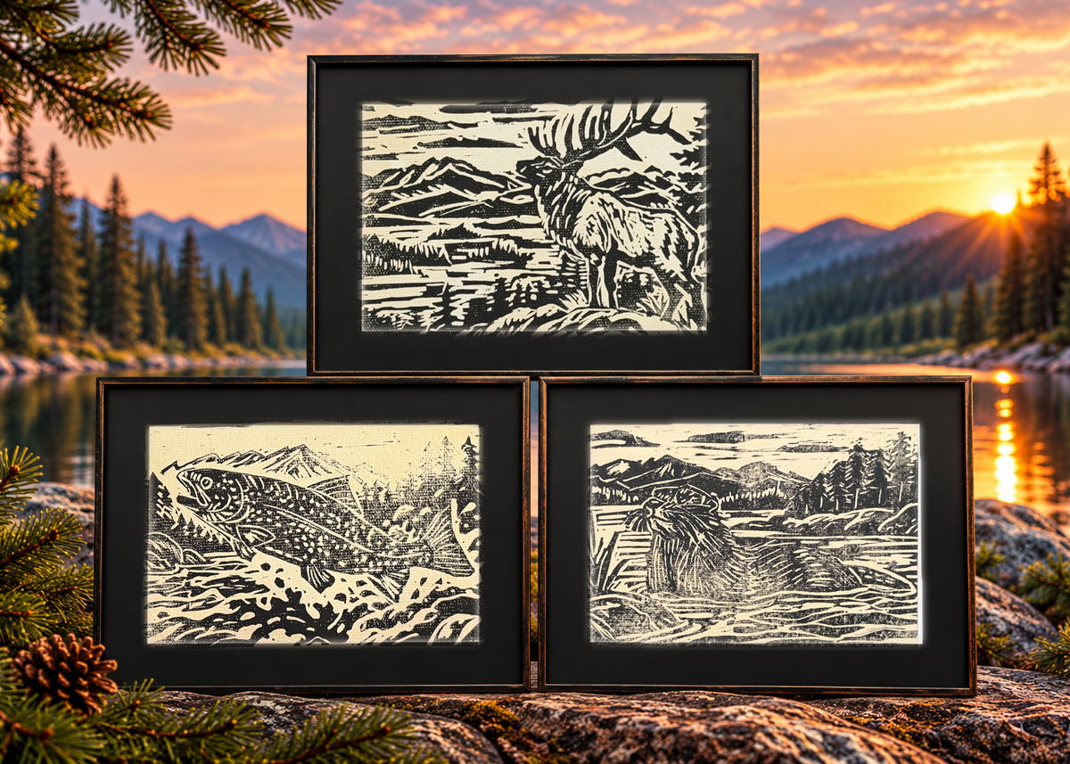 The Adirondack Wildlife Collection | Complete Set of Three