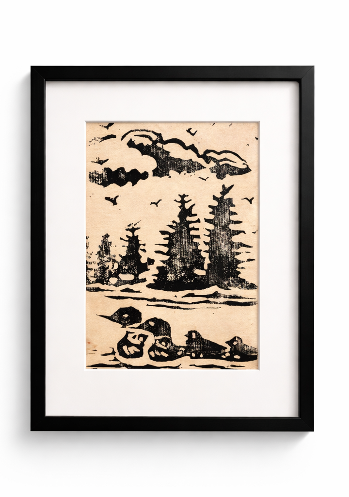 Loon Family - Print