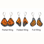 Monarch Wing Earrings — Wearable Art